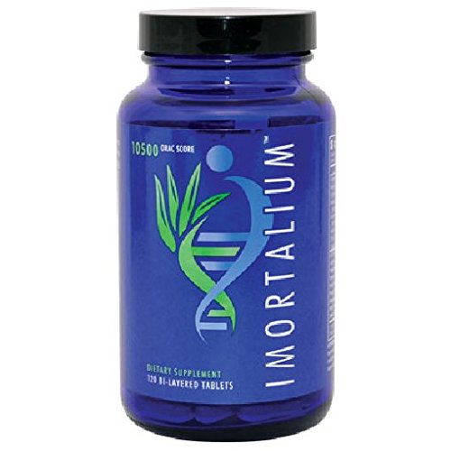 Youngevity Imortalium® - Anti-Aging Telomere Health, Fucoxanthin, Carotenoid Blend, Fucoidan Blend, MSM, Glutathione, Skin Rejuvinating Blend + 12 Whole Foods 120 Tablets (Pack of 2)