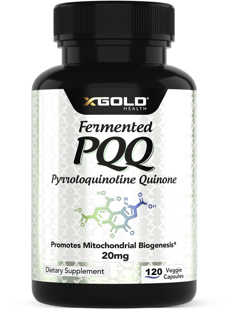 PQF fermentado (99,7%+ Puro) – Apoyo Mitocondrial, Boost de Energía, Salud cerebral del corazón, mejor sueño – Suplemento No GMO
