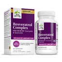 Terry Naturally Resveratrol Complex - Antioxidant Supplement with Quercetin & Curcumin - Supports Brain, Heart & Immune Health - Vegan, Non-GMO & Gluten-Free - 60 Capsules (60 Servings)