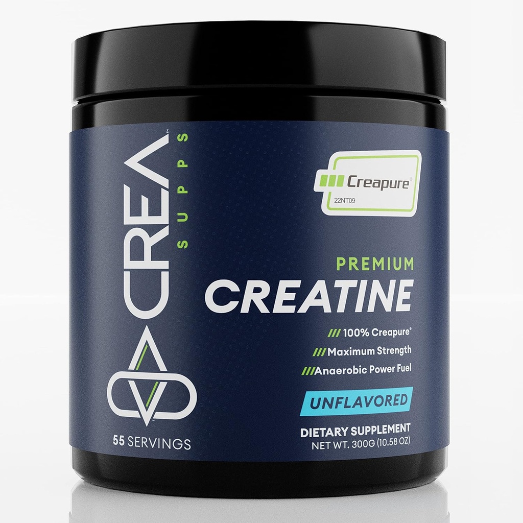 Premium Creapure Creatine Monohydrate Powder | Pure, Vegan, Keto, Gluten-Free | Unflavored, 300g