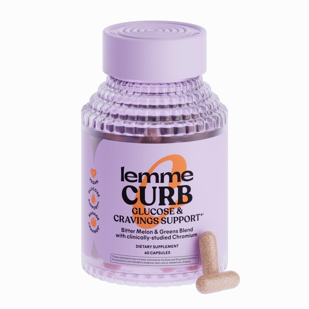 Lemme Curb Cravings, Improve Carb Metabolism, Support Weight Management w/Clinically Studied Chromium Picolinate, Bitter Melon, Ceylon Cinnamon & Greens Blend I Drug-Free (30-Day Supply)