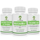 VitaMonk Matcha, Caffeine de baja dosis y Theanine Bundle - Energía tranquila, enfocada sin los jitters