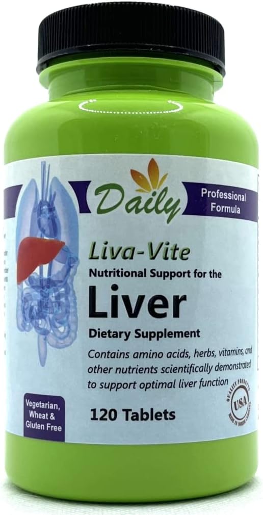 Fabricación diaria Liva-ViteTM (L-Methionine, Choline, Inositol, Taurine, Dandelion Root Extract, Milk Thistle Extract, Black Radish Root, Beet Root, Uva Ursi & Goldenseal Root)