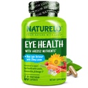 NATURELO Eye Vitamins - AREDS 2 Formula Nutrients with Lutein, Zeaxanthin, Vitamin C, E, Zinc, Plus DHA - Supplement for Dry Eyes, Healthy Vision, Eye Support - 60 Vegan Capsules