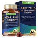 19-in-1 AREDS 2 + Eye Vitamins for Macular Health and Dry Eye, Lutein and Zeaxanthin Supplement with Vitamin C/E, Zinc, Omega-3, Support Eye Strain, Pressure, Night Vision & Hydration - 120 Softgels