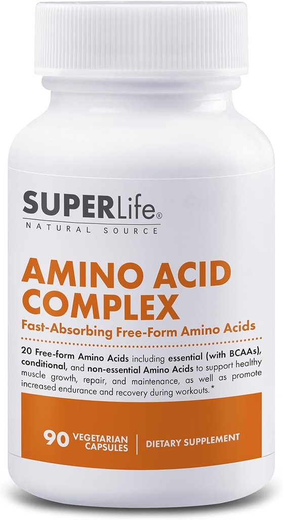 Complejo de Aminoácidos - Absorbing rápido &amp; Forma libre Esencial &amp; Aminoácidos de Cadena Sucursales BCAAs ← Apoya Crecimiento muscular, Fuerza &amp; Recuperación
