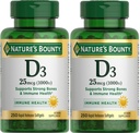 Nature's Bounty Vitamin D3-1000 IU, Rapid Release Softgels 250 ea (Pack of 2)