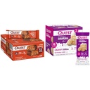 Quest Nutrition Crispy Chocolate Caramel Pecan Hero Protein Bar 12 Count and Frosted Cookies Twin Pack Birthday Cake 16 Cookies