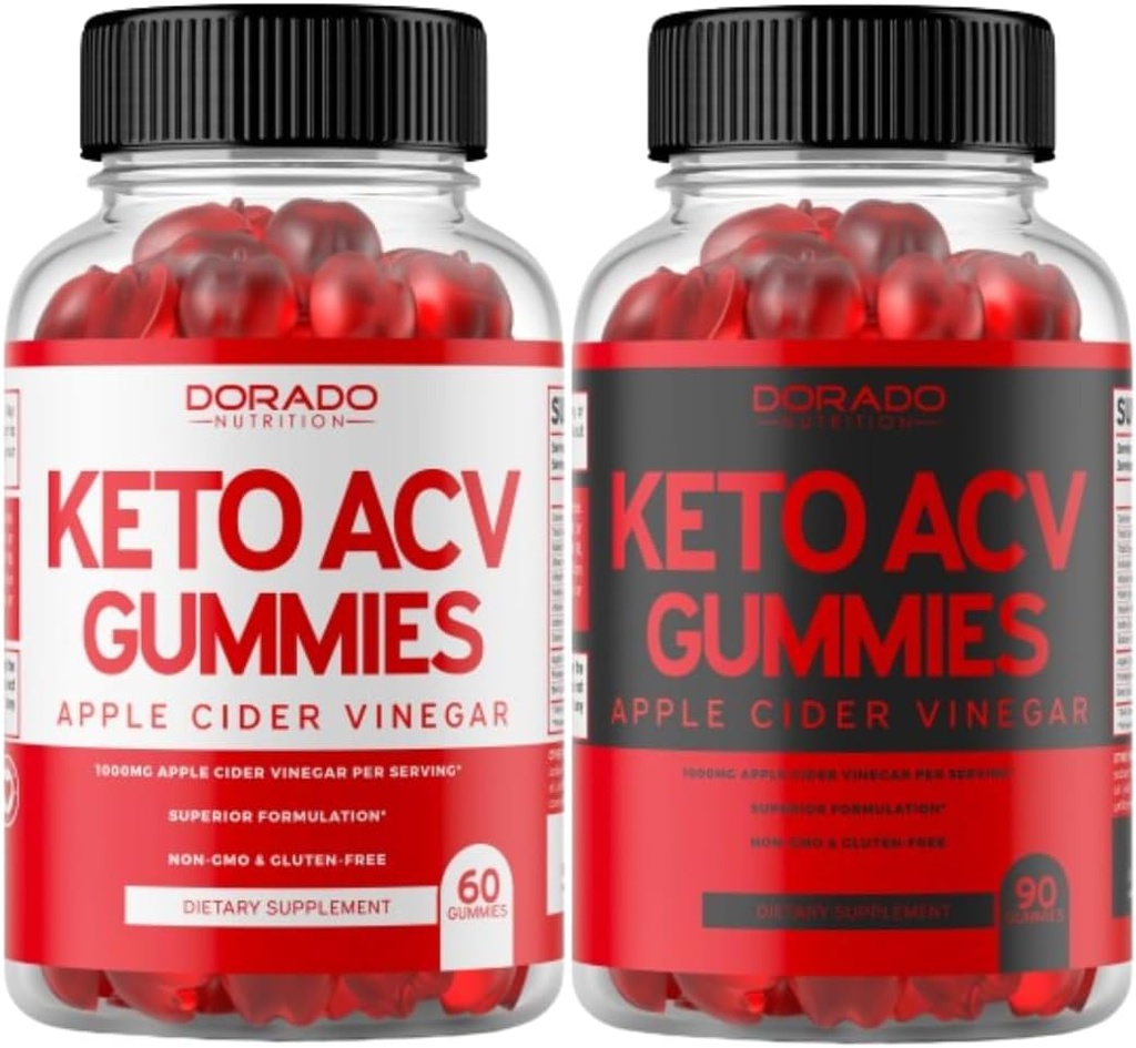 Keto ACV Gummies (60 Conde) y Keto ACV Gummies (90 Conde) para la pérdida de peso Formula avanzada (1000mg) Apoyo Digestión saludable &amp; Metabolismo - Delicious Apple Flavor, Non-GMO, Vegan &amp; Made in USA