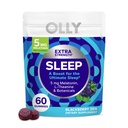 OLLY Extra Strength Sleep Gummy, Occasional Sleep Support Supplement*, 5 mg Melatonin, L-Theanine, Blackberry Zen Flavor, 30 Day Supply - 60 Count (Packaging May Vary)