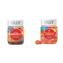 OLLY Kids Immunity Gummy, Immune Support, Wellmune, Elderberry, Vitamin C, Zinc & Probiotic + Prebiotic Gummy, Digestive Support and Gut Health, 500 Million CFUs, Fiber