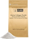 Ingredientes originales puros Pólvora de Collagen marina (1 lb) Péptidos naturales &amp; desenflavorados, péptidos de proteína, bolsa sellable
