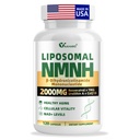 NMNH Supplement 2000mg, Liposomal Nicotinamide Mononucleotide Alternative for NAD+ and Healthy Aging - with Resveratrol, Urolithin A, TMG, CoQ10 - 120 Capsules (β-Dihydronicotinamide Mononucleotide)