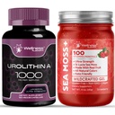 WELLNESS LABSRX Liposomal Urolithin A Capsules - Sea Moss Strawberry Gel | Bundle