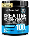 Venture Pal 100% Pure Micronized Creatine Monohydrate Powder, Unflavored Creatine for Women & Men, Vegan, Keto, Gluten Free, 5 g (5000mg) per Serving, Creatina Monohidratada en Polvo