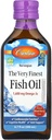 Carlson The Very Finest Fish Oil, 1600 mg Omega-3, Mixed Berry Flavor, 200 mL – Liquid Norwegian Fish Oil, Wild-Caught " Sustentably Sourced