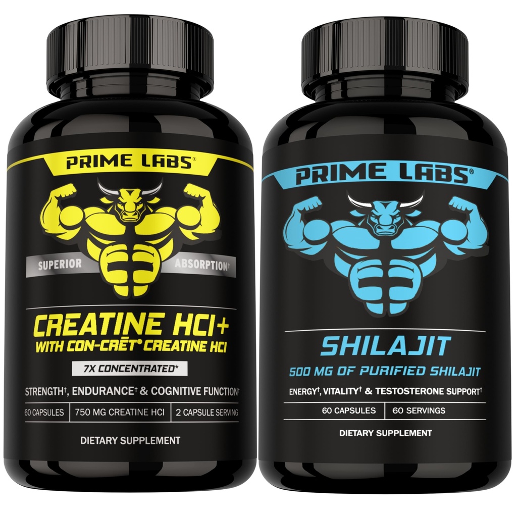 Prime Labs Creatine HCl + Shilajit Capsules