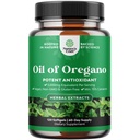 Oregano Salvaje Softgels - Óleo de Softgels Super Concentrado de Oregano con Carvacrol 70% para la Digestión &amp; Soporte Inmunitario - Suplementos herbales para Intestine Cleanse, Body Detox &amp; Repair - 120 Ct