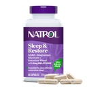 Natrol Sleep &amp; Restore Capsules - Calm Magnesium Glycinate, Magnesium Sleep Aid with GABA, Melatonin 5mg, Botanical Blend, 30 Day Supply