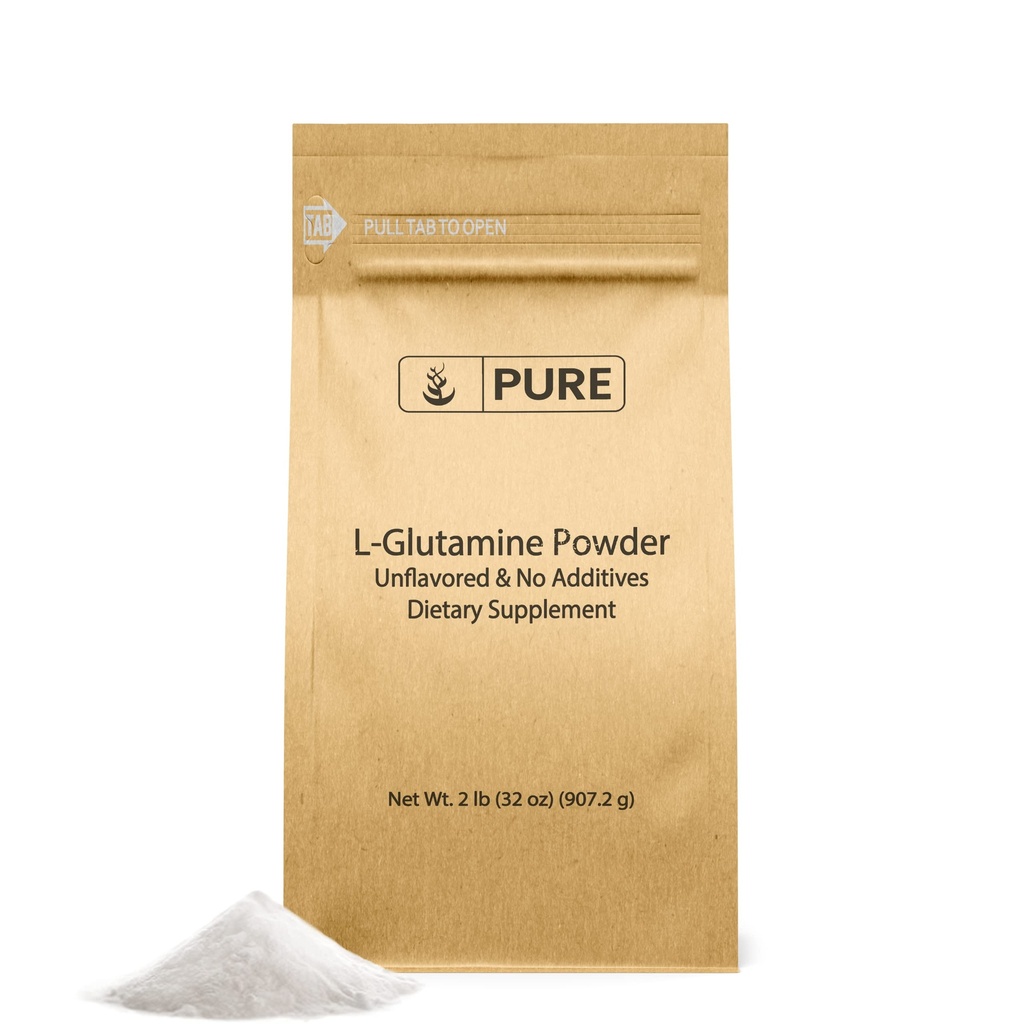PURE ORIGINAL INGREDIENTS L-Glutamine (2lb) Alpha-Amino Acid Supplement Powder, Lab-Verified