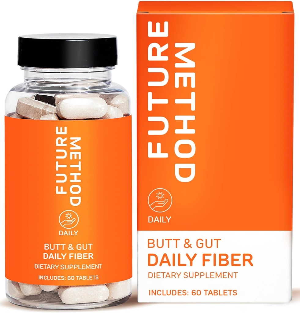 MÉTODO FUTURO Suplemento de fibra, Acacia y Psyllium Husk Fiber Pills for Digestion (60ct)