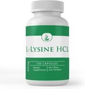 PURE ORIGINAL INGREDIENTES L-Lysine HCL (100 cápsulas) Siempre puro, sin aditivos ni artillería, Lab Verified