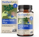 Motherlove Más Milk Plus (60 tapas líquidas) Suplemento de lactancia de base de Fenugreek para apoyar el suministro de leche de mama —No-GMO, hierbas orgánicas, Vegan, Kosher, libre de soja