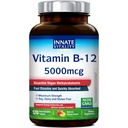 Innate Vitality Vitamin B12 5000mcg, Sublingual, Vegan Methylcobalamin, Fast Dissolve Tablets, Natural Peach Flavor, Supports Energy Production & Healthy Nervous System, 120 Tablets