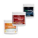 Jigsaw Pickleball Hydration Stack | Potassium Cocktail (Orange), Electrolyte Supreme (Fruit Punch), and MagSoothe (Raspberry Lemonade), 60 Servings (Jar)