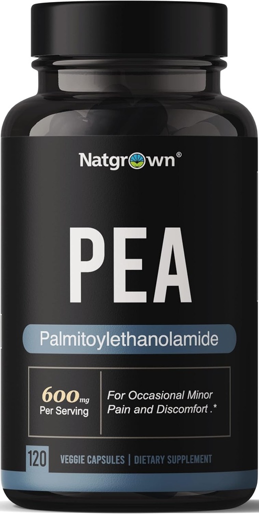 Natgrown Palmitoylethanolamide Pea Suplemento 600 mg - 120 cápsulas