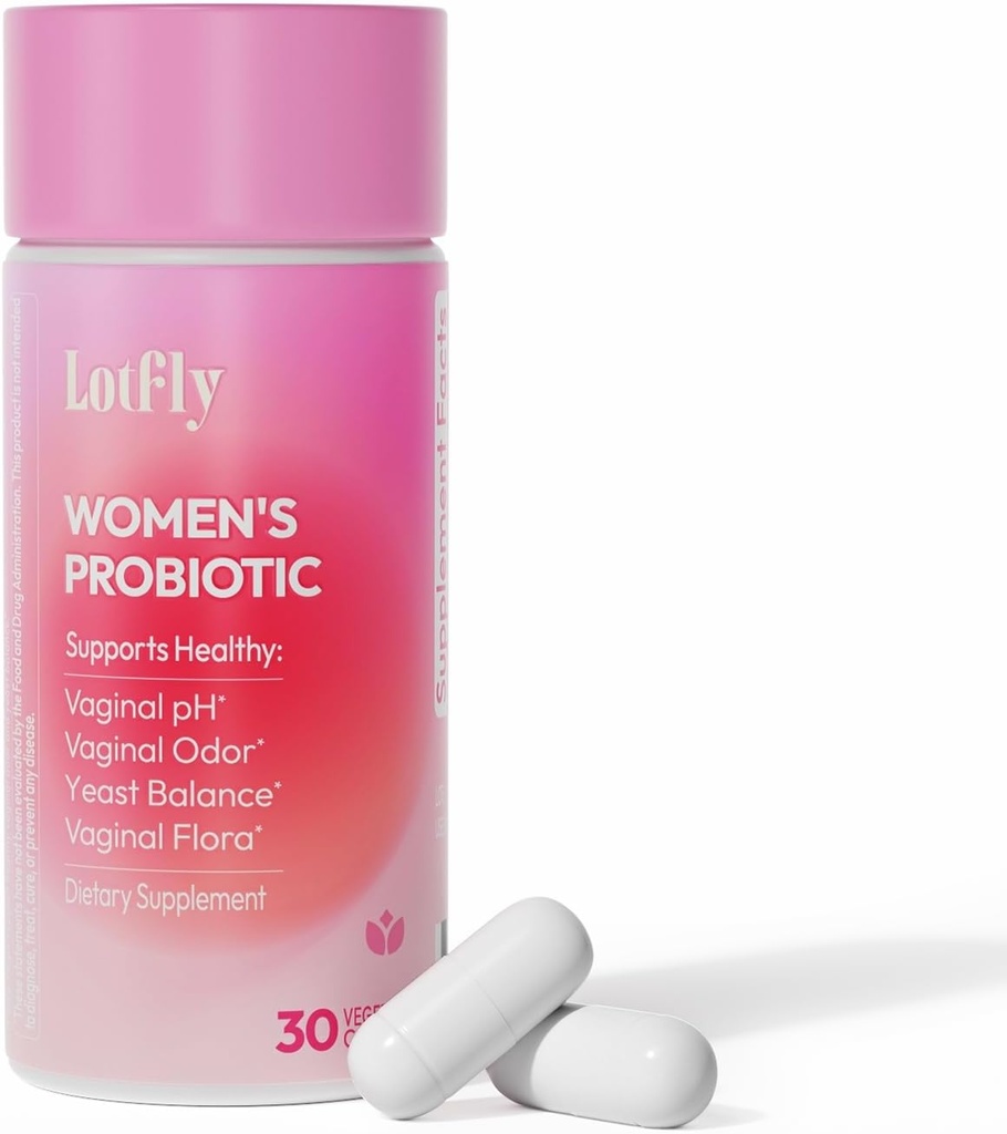 Vaginal Probiotics for Women 100 Billion CFU with Cranberry Extract for pH Balance &amp; UTI Support, Plus Prebiotics " Lactobacillus, Triple Action for Vaginal, Urinary " Gut Health, 30 Capsules