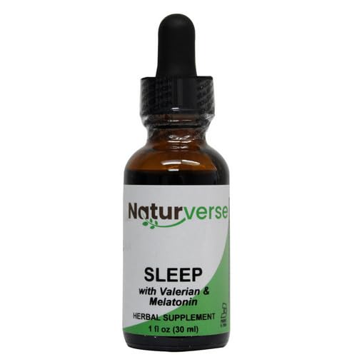 Sleep with Valerian and Melatonin Liquid Extract,1 Oz