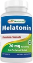 Best Naturals Melatonin 20mg 240 Tablets - Drug-Free Nighttime Sleep Aid - Non-GMO & Gluten Free