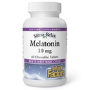Stress-Relax Melatonin 10 mg by Natural Factors, Natural Sleep Aid, Resets the Sleep-Wake Cycle, 60 chewable tablets (60 servings), Peppermint Flavor