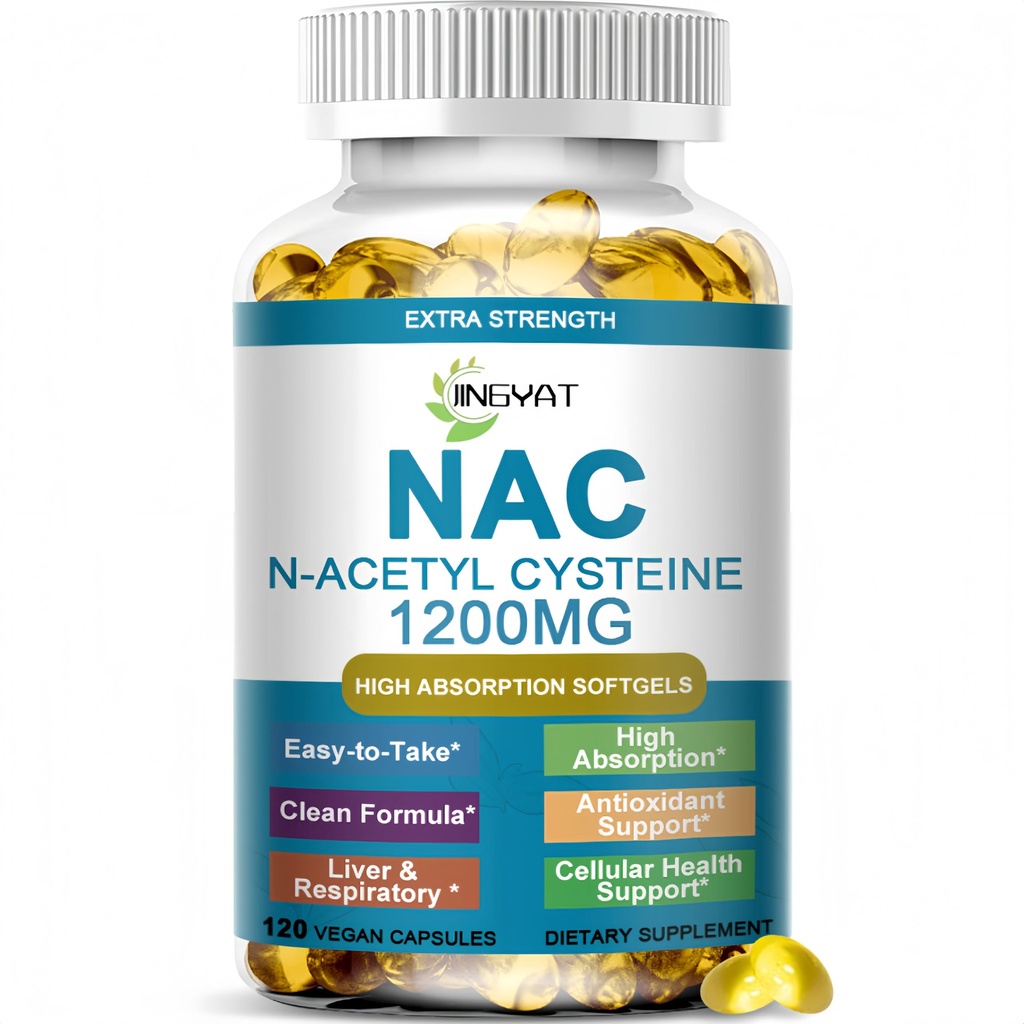 NAC Supplement N-Acetyl Cysteine | High Absorption NAC 1200mg Softgels for Liver & Kidney Detox, Immune Support & Antioxidants | Vegan Capsules | 2 Month Supply | Non-GMO | Gluten Free | 120 Count