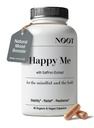 NOOT Happy Me – Natural Mood Support Supplement for Women and Men, Saffron Supplement, Rhodiola & Maca Adaptogens for Calm, Focus & Emotional Balance, Happy Pills, Vegan, Plant-Based, 60 Capsules