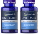 Puritan's Pride One Daily Mens Multivitamin Caplets, 100 Count (Pack of 2)