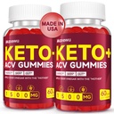 Keto ACV Gummies for Advanced Weight & Loss & Belly Fat Burn - Rapid Fat Burning Diet Suplemento para Mujer Hombre - 1500mg Organic Gluten Free Apple Cider Vinegar with Mother - Support Gut Digestion