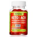 Keto ACV Gummies for Weight Loss Support, 8-in-1 Apple Cider Vinegar with B12, Electrolytes, Beet Root & Pomegranate | Supports Digestion, Metabolism & Weight Management | Keto-Friendly, 60 Gummies