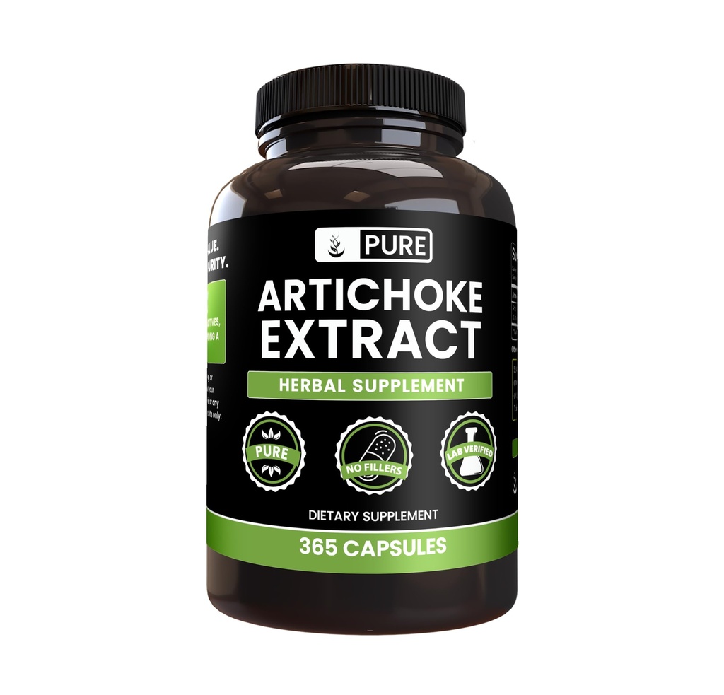 Pure Original Ingredients Artichoke Extract (365 Capsules) No Magnesium Or Rice Fillers, Always Pure, Lab Verified