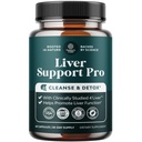 Pro Liver Support Supplement - 2X More Effective than Milk Thistle - Advanced Liver Health Supplement With Clinically Tested 4’Liver Cleanse Detox & Repair Support - 60 Count (Pack of 1)