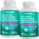 22-in-1 Liver Support Capsules – Supplement with Milk Thistle, NAC, Electrolytes & BioPerine Supplement – Smart Dose for Your Natural Filtration & Daily Hydration – 90 Vegan Capsules (Pack of 2)