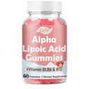 Lofei Alpha Lipoic Acid Gummies 600mg with Vitamin B1,B6 & B12,Sugar Free,ALA Supplement for Energy* & Vi*tality,High Absorption,Non-GMO, Vegan, Gluten-Free,Raspberry Flavor,60 Gummies