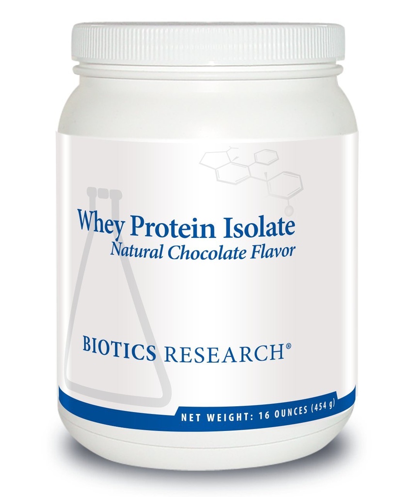 Biotics Research Corporation Whey Protein Isolate 20 Grams - Undenatured Non-GMO Delicious Chocolate Flavor Protein Powder - Support Muscle Growth