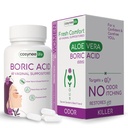 cosynee Boric Acid Capsules for Women with Aloe Vera – 60 Capsules, 650mg Each – Feminine Hygiene Support