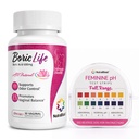 NutraBlast Boric Acid Vaginal Suppositories 600mg (30 Count) & Feminine pH Test Strips 1-14 (100-Tests Roll) | Monitor Feminine Intimate Health | Acidity & Alkalinity Balance