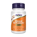 NOW Foods Supplements, Clinical GI Probiotic™, 50+ Formula, Strain Verified, 60 Veg Capsules