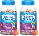 Digestive Advantage Daily Probiotic Gummy for Kids, Multi, Natural Fruit Flavours, 80.0 Count (Pack of 2)