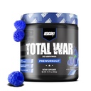 REDCON1 Total War Pre Workout, Blue Raspberry - Beta Alanine + Citrulline Malate Keto Friendly Preworkout for Men & Women with 320mg of Caffeine - Fast Acting (30 Servings)
