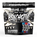 Insane Labz Psychotic Black Edition Mid Stimulant Pre Workout Powder, Energy Focus Pumps, Loaded with Creatine Beta Alanine Taurine Fueled by AMPiberry, Variety 30 Servings